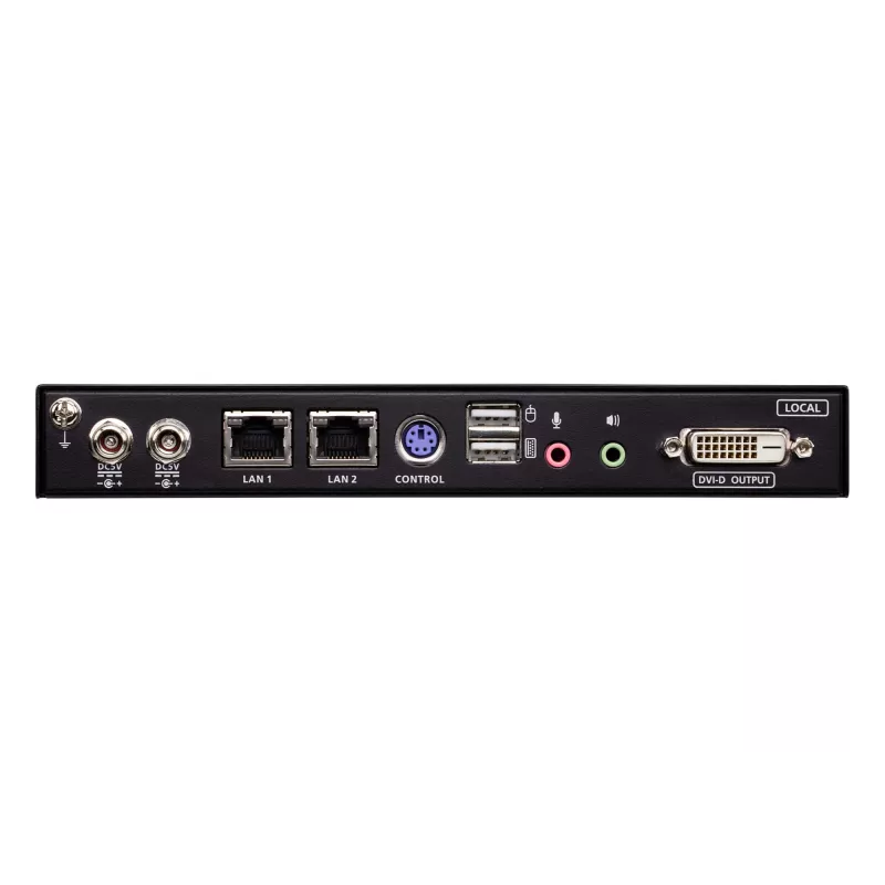 ATEN Switch KVM sobre IP DVI de porta única com acesso partilhado 1 local/remoto
