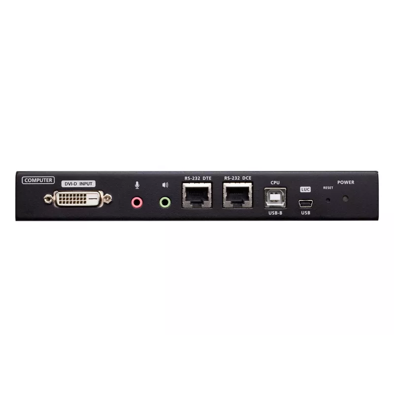 ATEN Switch KVM sobre IP DVI de porta única com acesso partilhado 1 local/remoto