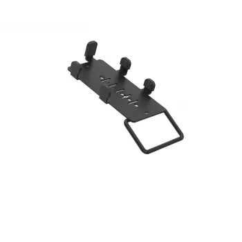 Suporte POS Ergonomic Solutions SpacePole Payment PAX A35 MultiGrip com pega preto metal