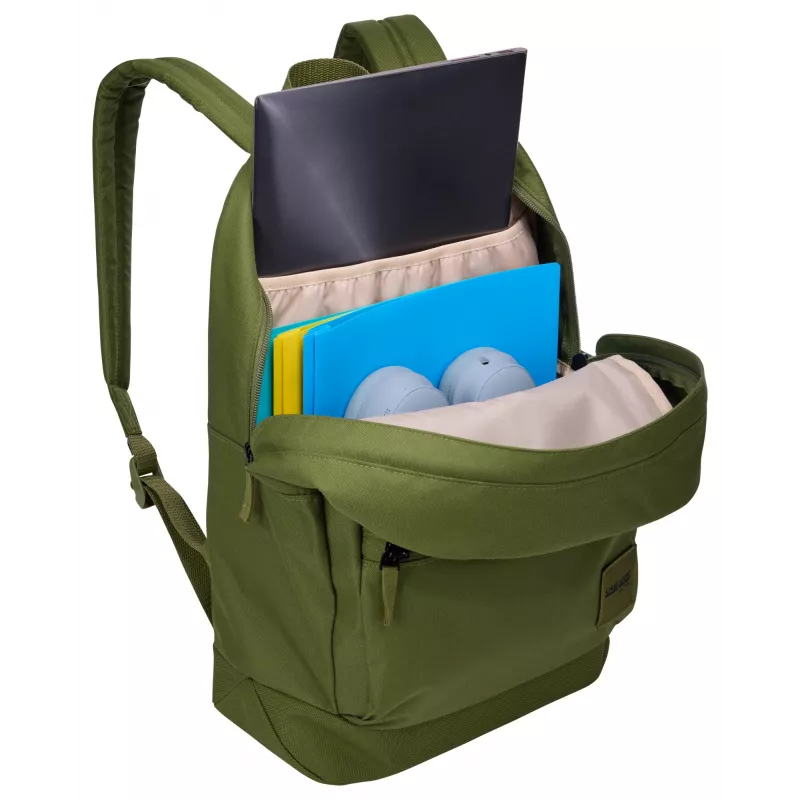 Mochila Case Logic Campus CCAM1216 Hawthorne verde, mochila casual preta em poliéster