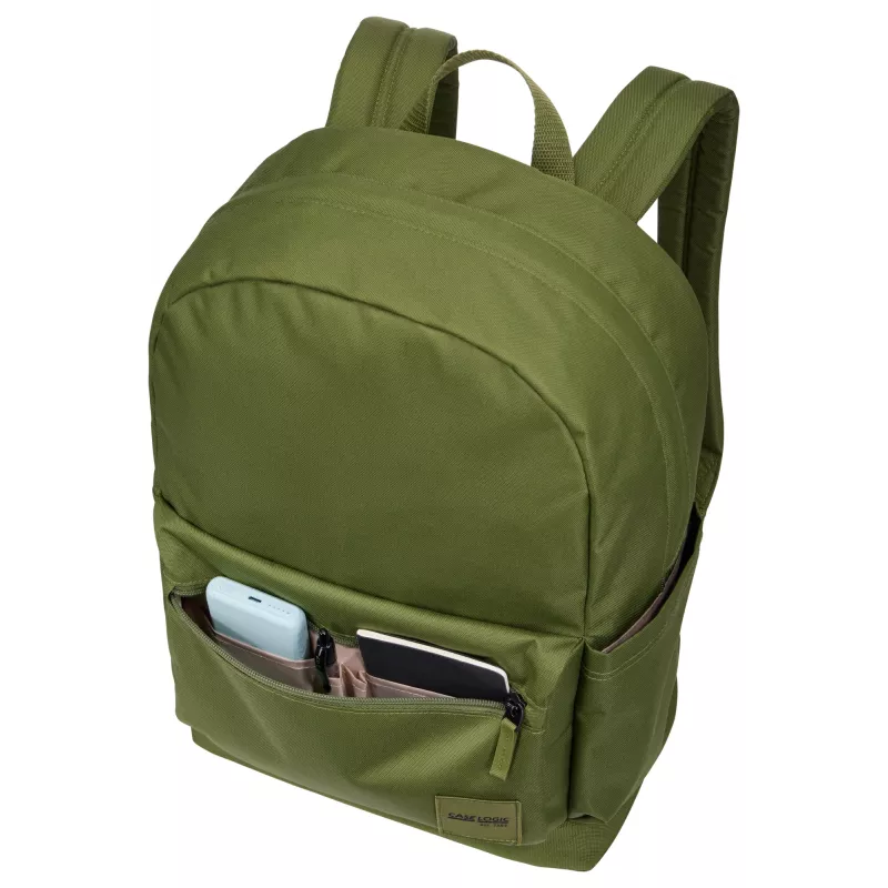Mochila Case Logic Campus CCAM1216 Hawthorne verde, mochila casual preta em poliéster