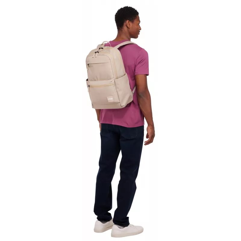 Mochila Case Logic Campus CCAM3216 Boulder bege, mochila casual bege em poliéster
