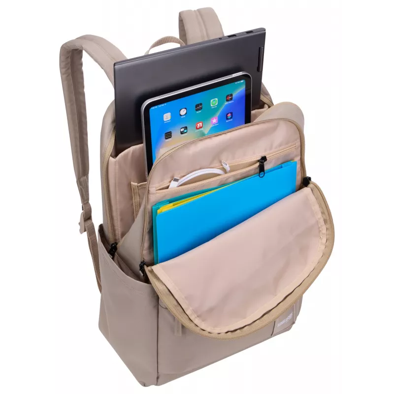 Mochila Case Logic Campus CCAM3216 Boulder bege, mochila casual bege em poliéster