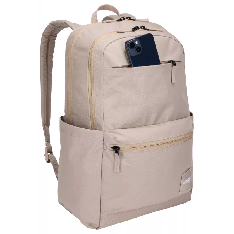 Mochila Case Logic Campus CCAM3216 Boulder bege, mochila casual bege em poliéster