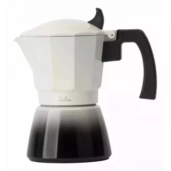 Cafeteira moka Jata HCAF2406 manual 0,3 L preto branco 100,5 mm