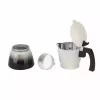 Jata HCAF2412 cafeteira moka, 12 chávenas (0,7 l), alumínio, compatível com indução, base de 10,8 cm