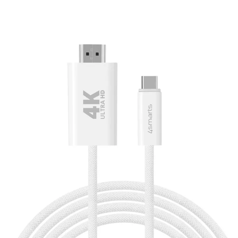 Cabo HDMI 4smarts 540955 2 m USB-C HDMI Type-A branco