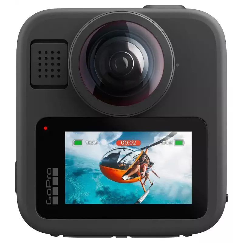 Action cam GoPro MAX 2 – 29,5 MP, vídeo 8K Ultra HD a 100 fps, GPS, Wi‑Fi, LCD integrado