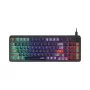 Teclado MSI Forge GK110 – tamanho completo (100 %), USB com fios, QWERTY US-Englisch, membrana, retroiluminação RGB, 97 teclas, preto