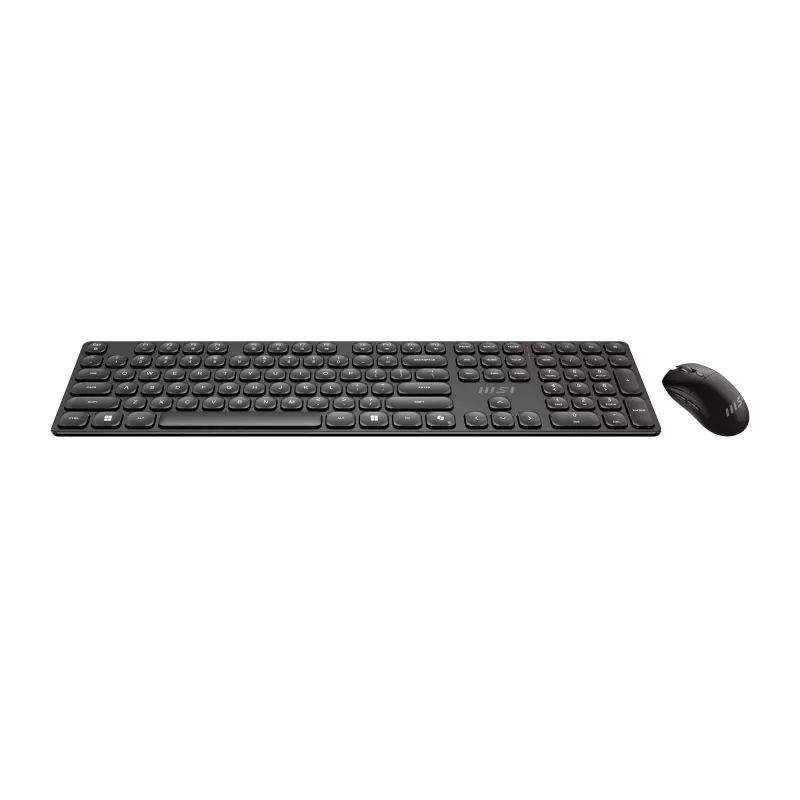 MSI FORGE K210 WIRELESS COMBO teclado rato incluído Home/Office USB QWERTY US English preto