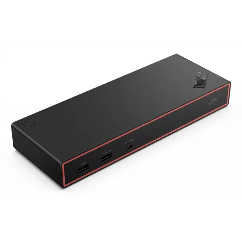 Docking station Lenovo ThinkPad USB4 Dock 5000 — com fios Thunderbolt 4, 65 W PD, 3840×2160, HDMI, 4× USB-A, Gigabit Ethernet, preto