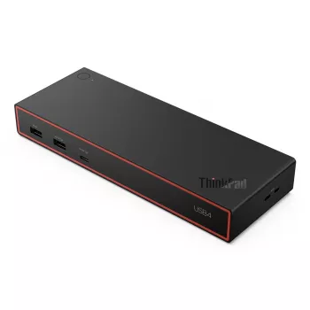 Docking station Lenovo ThinkPad USB4 Dock 5000 — com fios Thunderbolt 4, 65 W PD, 3840×2160, HDMI, 4× USB-A, Gigabit Ethernet, preto
