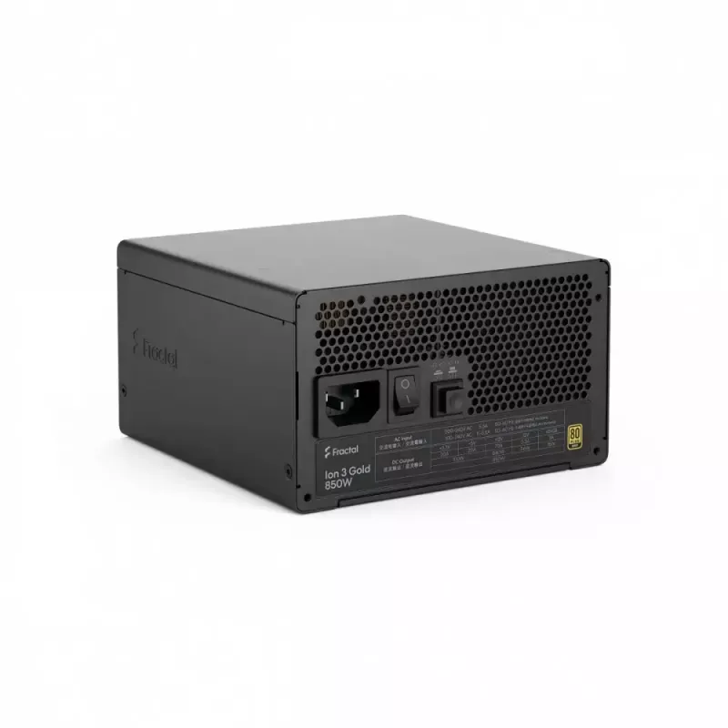 Fonte de alimentação fractal design FDE Ion 3 GOLD 850W 80+ Gold, preto