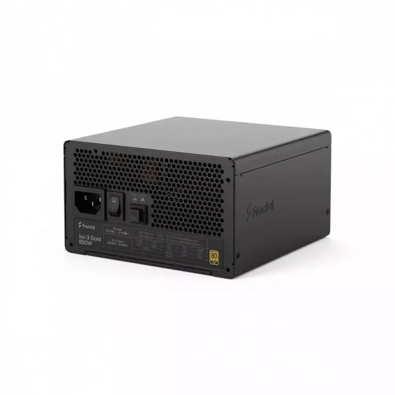 Fonte de alimentação fractal design FDE Ion 3 GOLD 850W 80+ Gold, preto