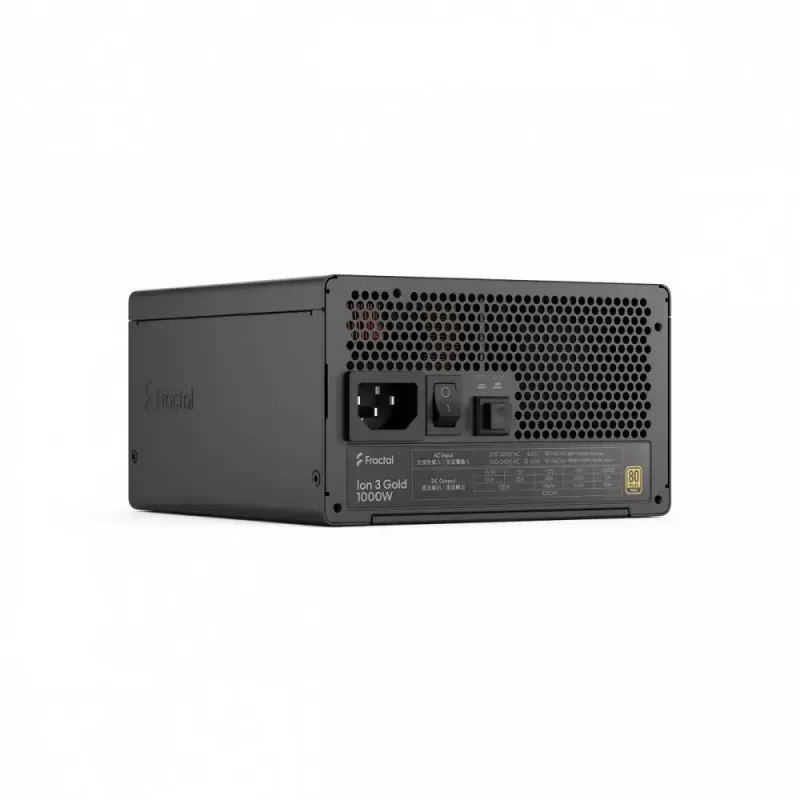 Fonte de alimentação fractal design FDE Ion 3 GOLD 1000W 80+ GOLD preto