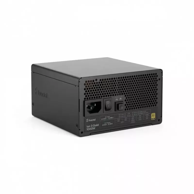 Fonte de alimentação fractal design FDE Ion 3 GOLD 1000W 80+ GOLD preto