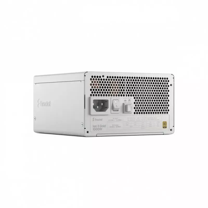 Fonte de alimentação fractal design FDE Ion 3 GOLD 1000W 80+ GOLD branco — 1000 W, eficiência 80+ Gold, ATX