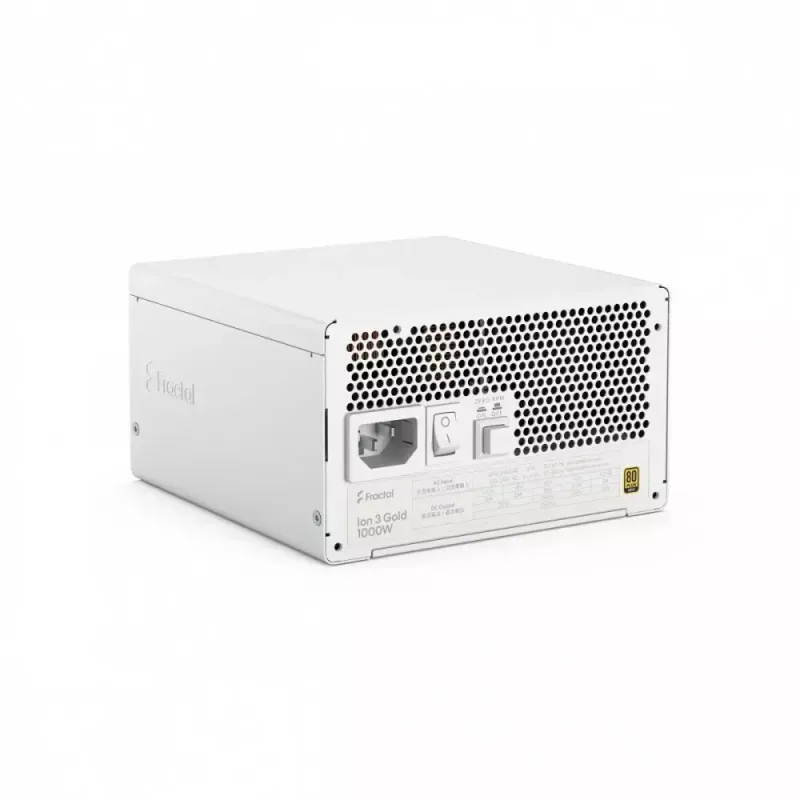 Fonte de alimentação fractal design FDE Ion 3 GOLD 1000W 80+ GOLD branco — 1000 W, eficiência 80+ Gold, ATX