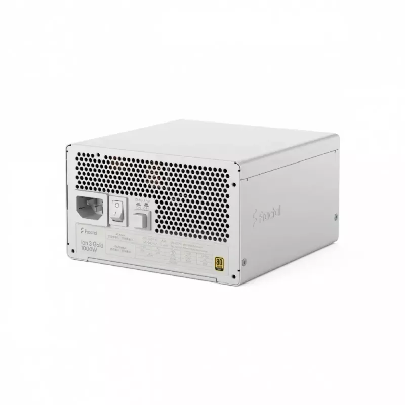 Fonte de alimentação fractal design FDE Ion 3 GOLD 1000W 80+ GOLD branco — 1000 W, eficiência 80+ Gold, ATX