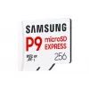 Cartão de memória microSDXC Samsung P9 Express 256 GB — UHS-I, velocidade de leitura 800 MB/s, V30, U1, durável