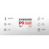 Cartão de memória microSDXC Samsung P9 Express 512 GB, UHS-I, leitura 800 MB/s, V30, U1, branco