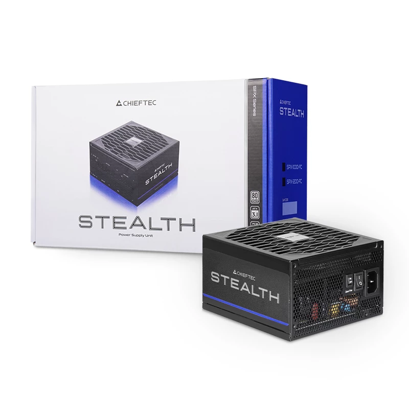 Fonte de alimentação CHIEFTEC Stealth Vega M Series SPX-1200-FC 1200W ATX 24 pinos 80 PLUS Platinum preto ventoinha de 135 mm