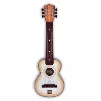 Guitarra de brinquedo Dante MeMe Juan para crianças a partir dos 3 anos, bege e castanho, instrumento musical para crianças