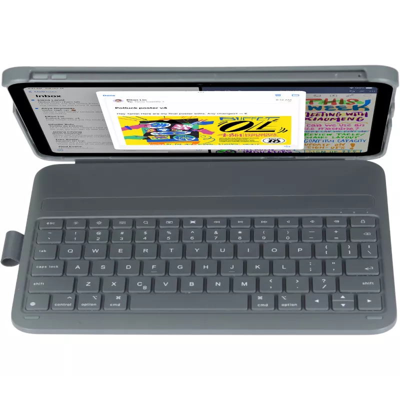 Teclado DEQSTER schlank PRO 10,9 polegadas/11 polegadas QWERTZ alemão mecânico sem fios