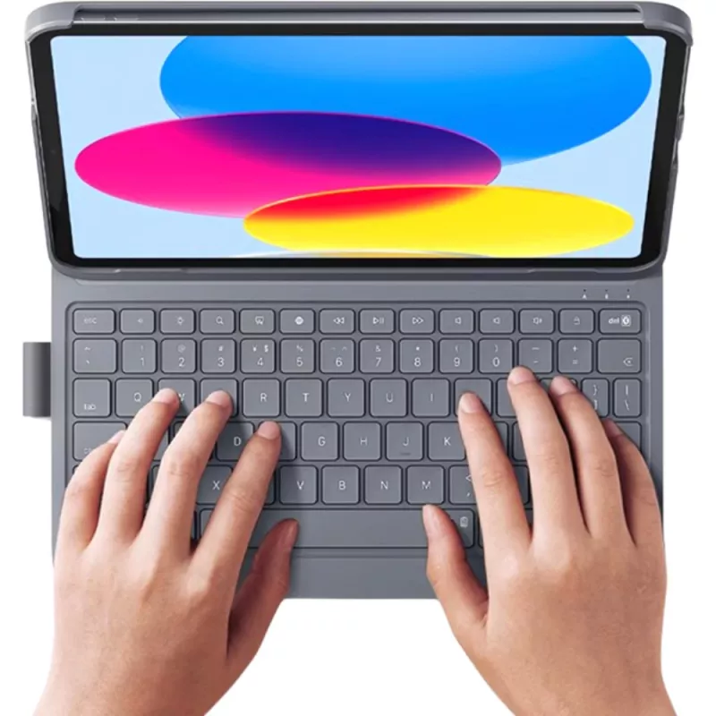 Teclado DEQSTER schlank PRO 10,9 polegadas/11 polegadas QWERTZ alemão mecânico sem fios