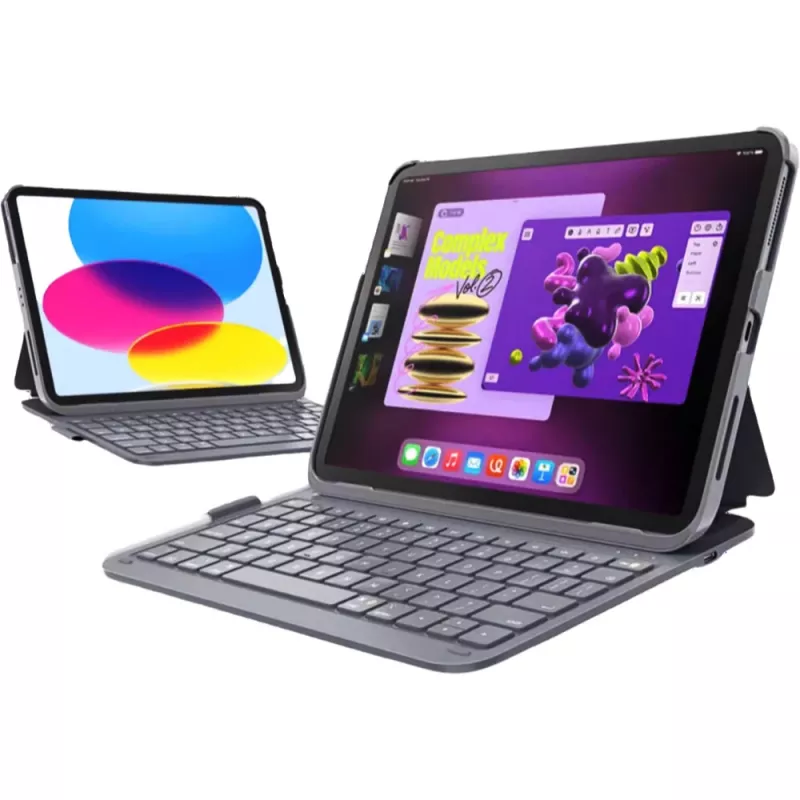 Teclado DEQSTER schlank PRO 10,9 polegadas/11 polegadas QWERTZ alemão mecânico sem fios