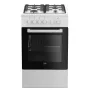 Fogão independente Beko FSS52020DW elétrico gás branco