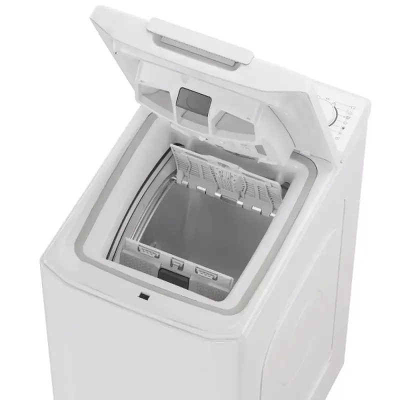 Máquina de lavar de carga superior CANDY TCA283D2-S, 8 kg, 1200 rpm, 410×600×860 mm, branca