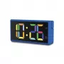 Despertador digital Hama Ibiza azul LCD pilha USB 150x34x73mm