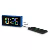 Despertador digital Hama Ibiza azul LCD pilha USB 150x34x73mm