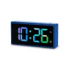 Despertador digital Hama Ibiza azul LCD pilha USB 150x34x73mm