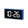 Despertador digital Hama Ibiza azul LCD pilha USB 150x34x73mm