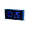 Despertador digital Hama Ibiza azul LCD pilha USB 150x34x73mm