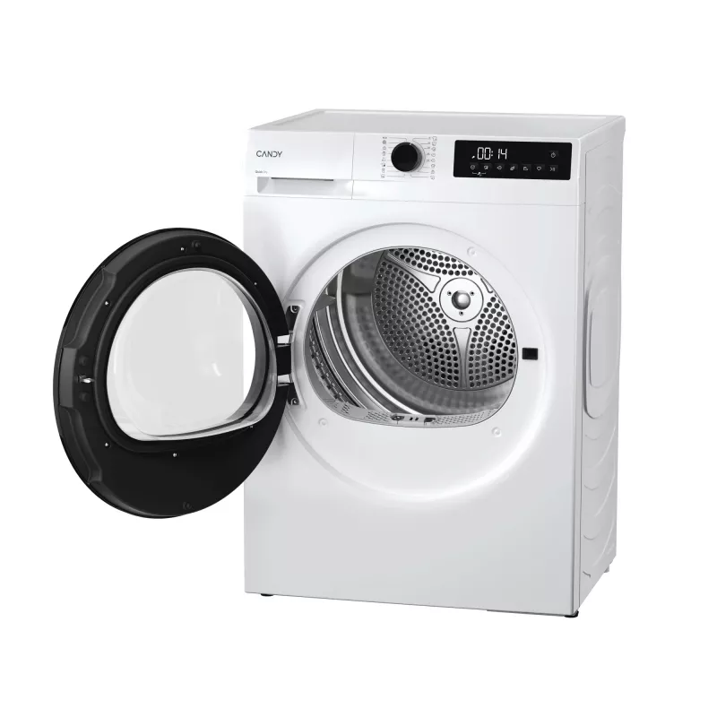 Máquina de secar roupa CANDY GD 9N2B-S — independente de carga frontal, bomba de calor, 9 kg, branca