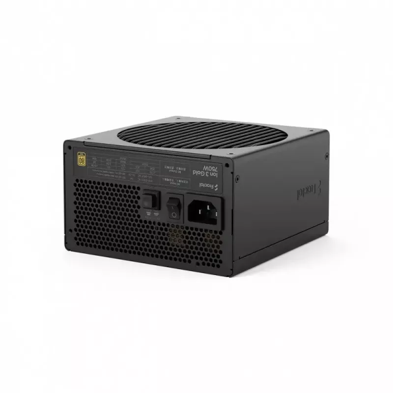 Fonte de alimentação Fractal Design FDE Ion 3 GOLD 750W 80+ GOLD preta, modular ATX, 750W de potência de saída