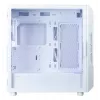 Zalman i3 NEO ARGB V2 caixa Mid Tower, 4 ventoinhas ARGB de 120 mm, branca