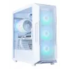 Zalman i3 NEO ARGB V2 caixa Mid Tower, 4 ventoinhas ARGB de 120 mm, branca