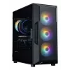 Caixa de PC Mid-Tower ZALMAN I3 NEO V2, preta, 4 ventoinhas RGB, suporte ATX/microATX