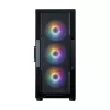 Caixa de PC Mid-Tower ZALMAN I3 NEO V2, preta, 4 ventoinhas RGB, suporte ATX/microATX