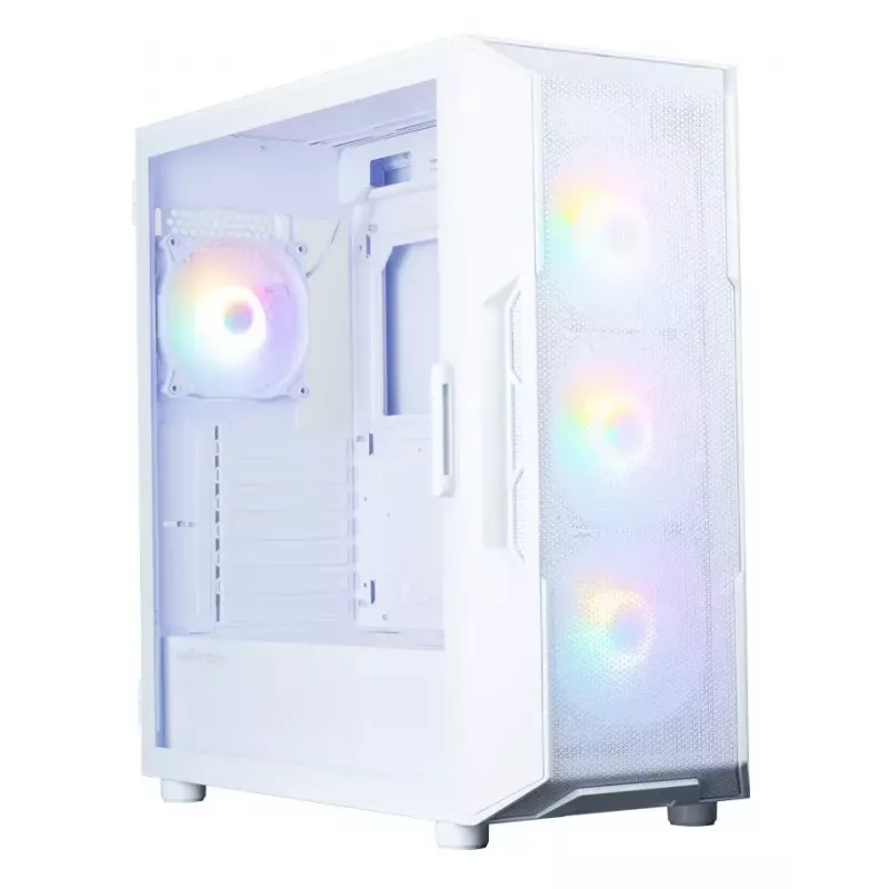 Zalman i3 NEO V2 caixa Mid Tower, 4 ventoinhas RGB de 120 mm, branca