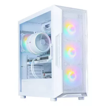 Caixa de computador Zalman I3 NEO V2 WHITE Midi Tower, ATX/Mini-ITX, vidro temperado, 3 ventoinhas frontais de 120 mm, USB 3.2 Gen1