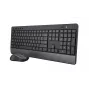 Teclado e rato Trust Trezo com RF Wireless Universal QWERTY US English preto