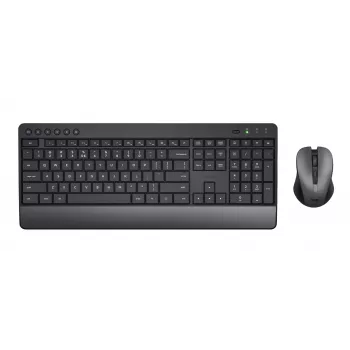 Teclado e rato Trust Trezo com RF Wireless Universal QWERTY US English preto