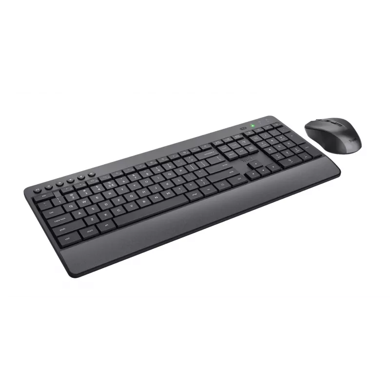 Teclado e rato Trust Trezo com RF Wireless Universal QWERTY US English preto