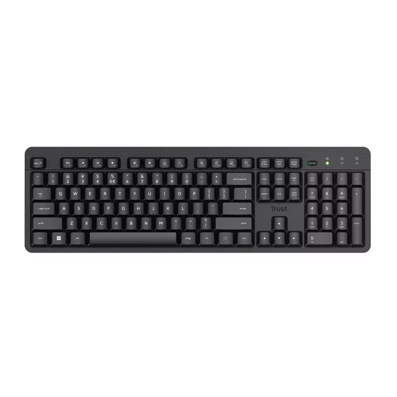 Teclado Trust Ody II Office RF Wireless QWERTY US English preto