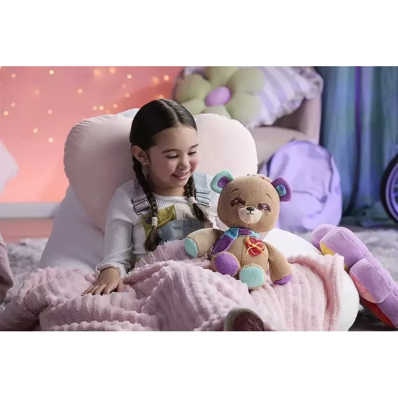 Mascote interativo de peluche Cobi Thready Bear – brinquedo ativado por movimento com som e sensores